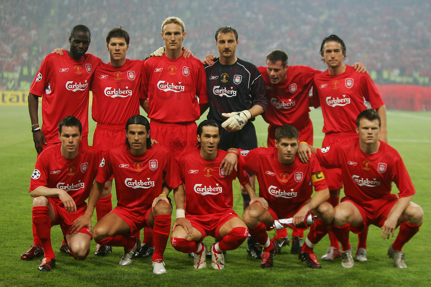Alineación del Liverpool vs Milán de 2005