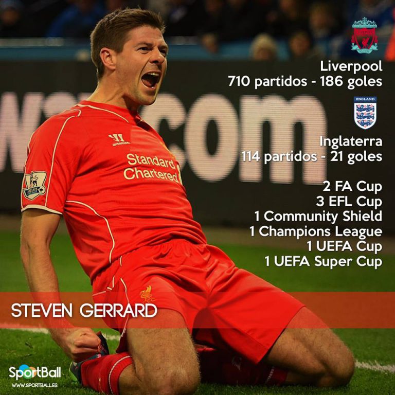 Steven Gerrard es una auténtica leyenda del Liverpool.