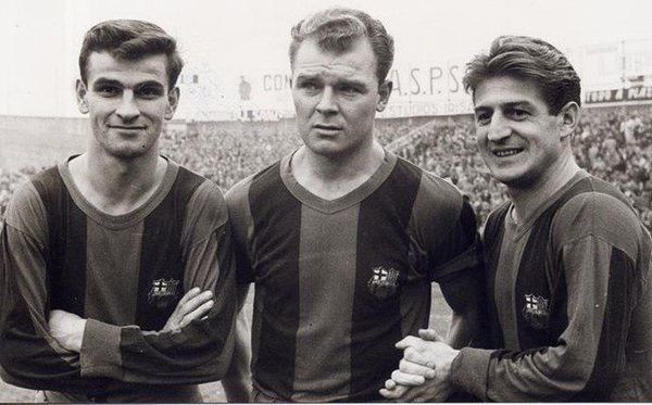 Ladislao Kubala junto a Czibor y Kocsis formaba la mítica delantera húngara del Barça