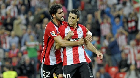 Raúl García y Aritz Aduriz en el Athletic de Bilbao