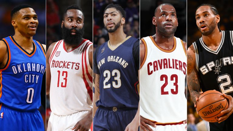 Mejores jugadores de la NBA en 2017.