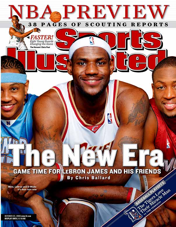 El Big 3 del Draft del 2003: LeBron James, Carmelo Anthony y Dwyane Wade (sin olvidar a Bosh). 