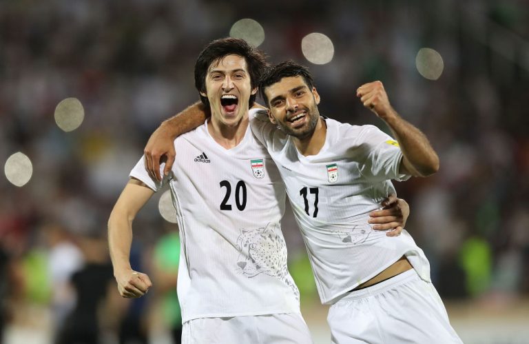 Azmoun y Taremi con la selección de Irán