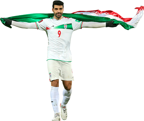 Mehdi Taremi es uno de los delanteros de Irán