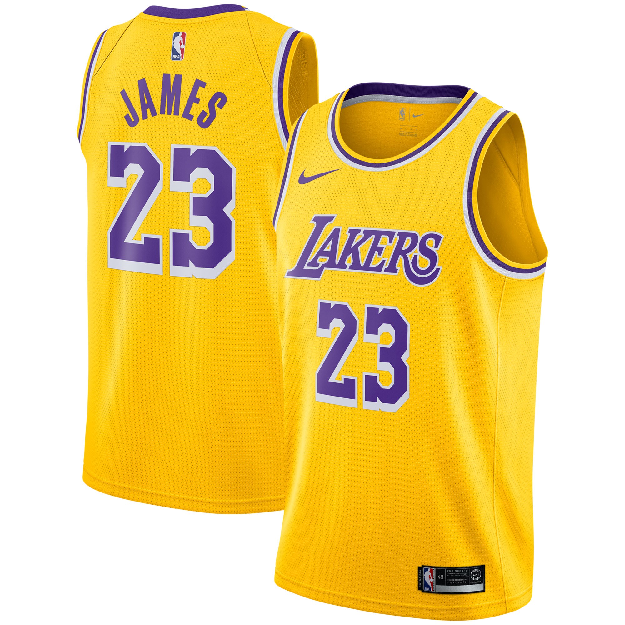 Camiseta de LeBron James de Los Angeles Lakers
