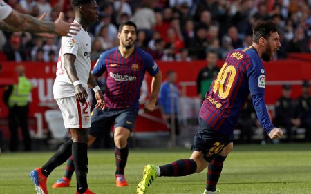 Gol de Messi contra el Sevilla