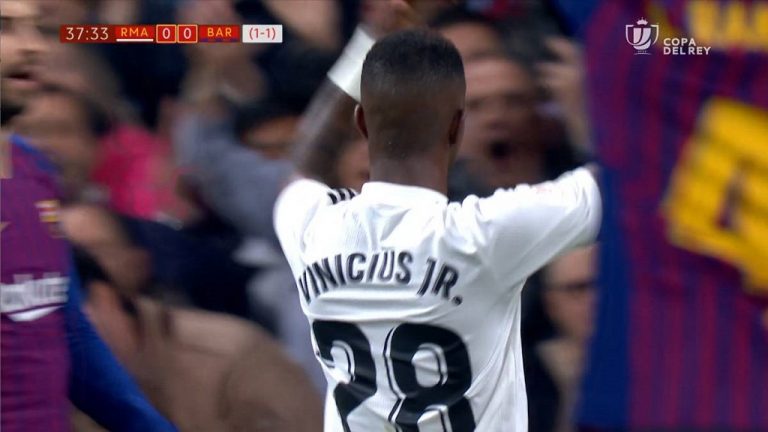 Vinicius Junior vs Barcelona en la Copa del Rey 2018-19