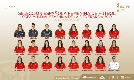Convocatoria de la Selección Española para el Mundial Femenino de 2019 en Francia