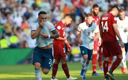 Lautaro Martinez está liderando a Argentina en la Copa América 2019