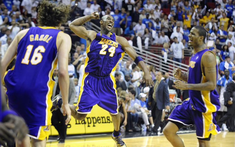 Los Angeles Lakers, campeones de la NBA en 2009 con Pau Gasol y Kobe Bryant