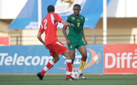 Samuel Eto'o con la Selección de Camerún