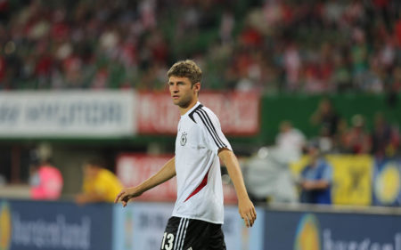Thomas Müller, con la camiseta de Alemania