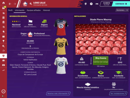 LOSC Lille Football Manager 2020-2