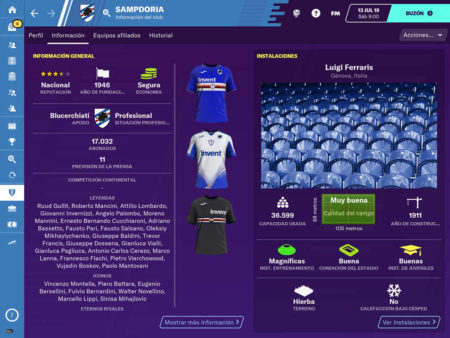 Sampdoria Football Manager 2020-1
