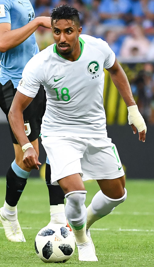 Salem Al-Dawsari es uno de los centrocampistas de Arabia Saudí