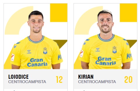 Centrocampistas de la plantilla de la UD Las Palmas 2024-2025